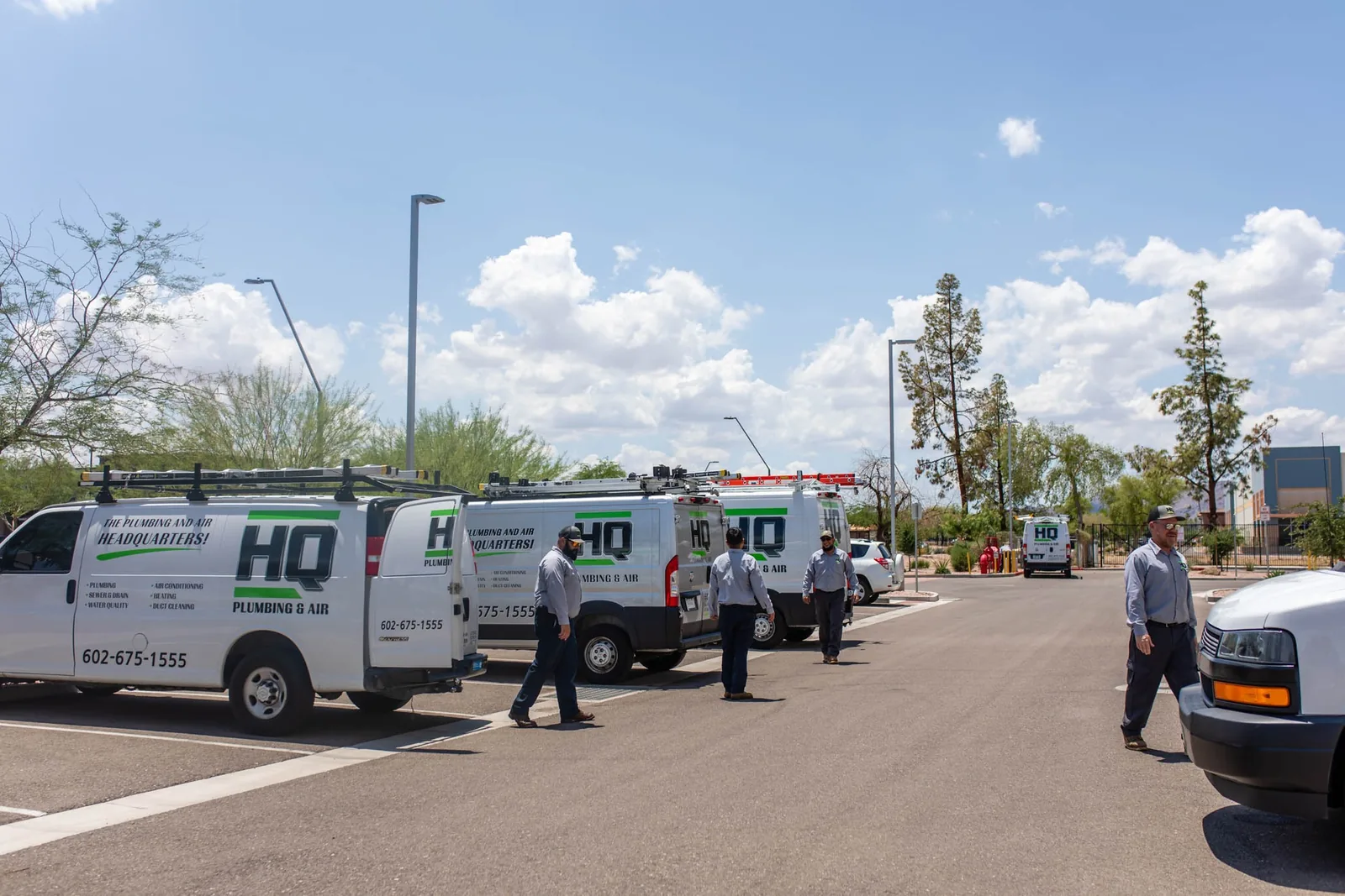 HQ Plumbing & Air service truck — licensed plumber serving Gilbert, AZ